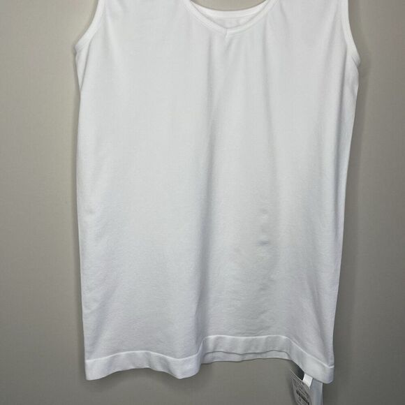 J.CREW Tank Top Womens Medium White Layering Sleeveless NEW V-Neck BJ880 - Picture 4 of 13